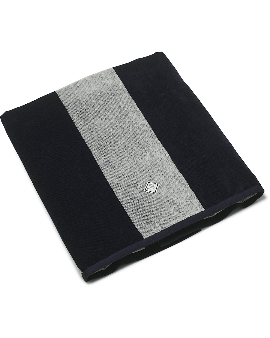 Herren | GANT Striped Bath Towel Evening Blue | GANT | Striped Bath Towel Evening Blue