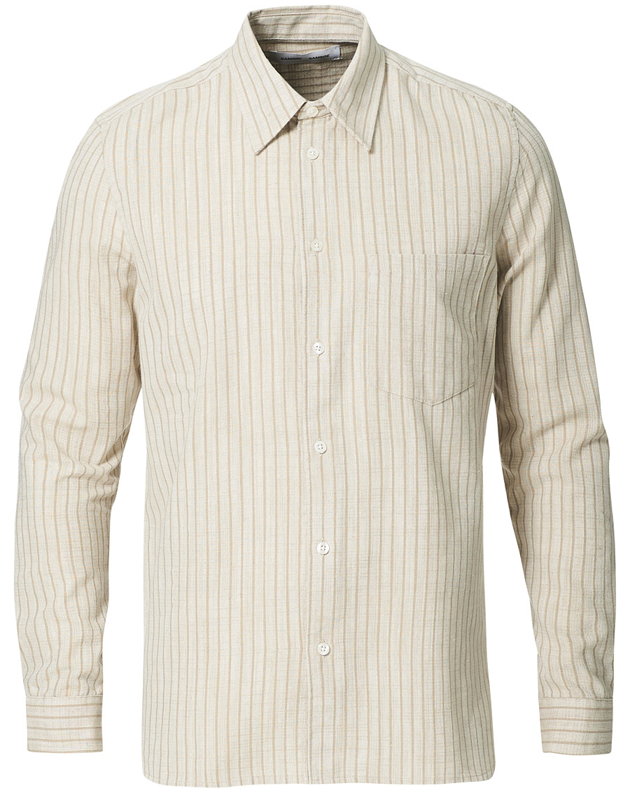 Herren | Hemden | Samsøe Samsøe | Samsøe & Samsøe Liam Cotton Linen Shirt Pure Cashmere