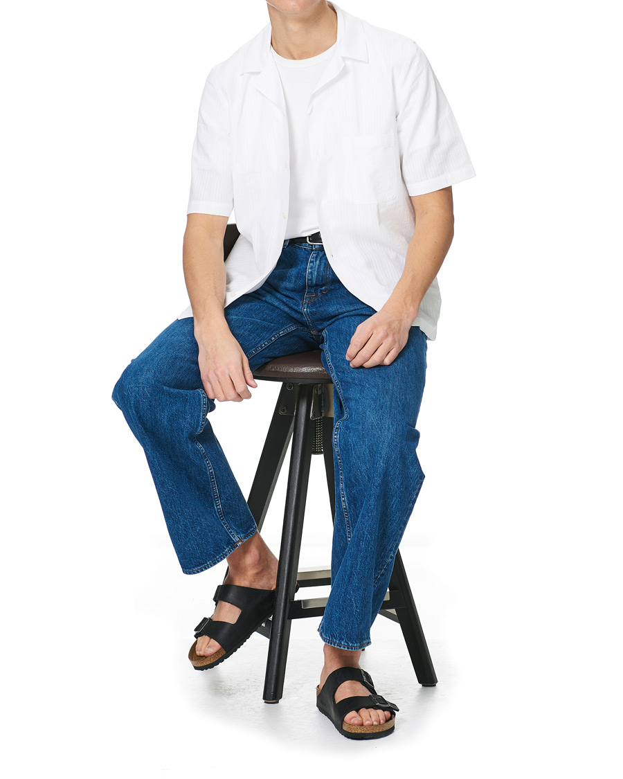 Herren | Hemden | Samsøe Samsøe | Samsøe & Samsøe Oscar Seersucker Short Sleeve Shirt White