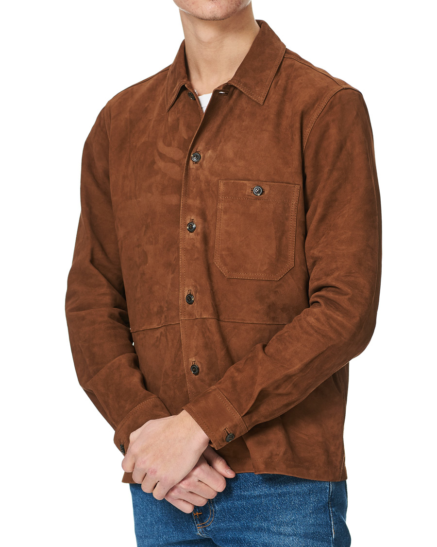 Herren | Hemden | Samsøe Samsøe | Samsøe & Samsøe Ruffo Suede Overshirt Emperador