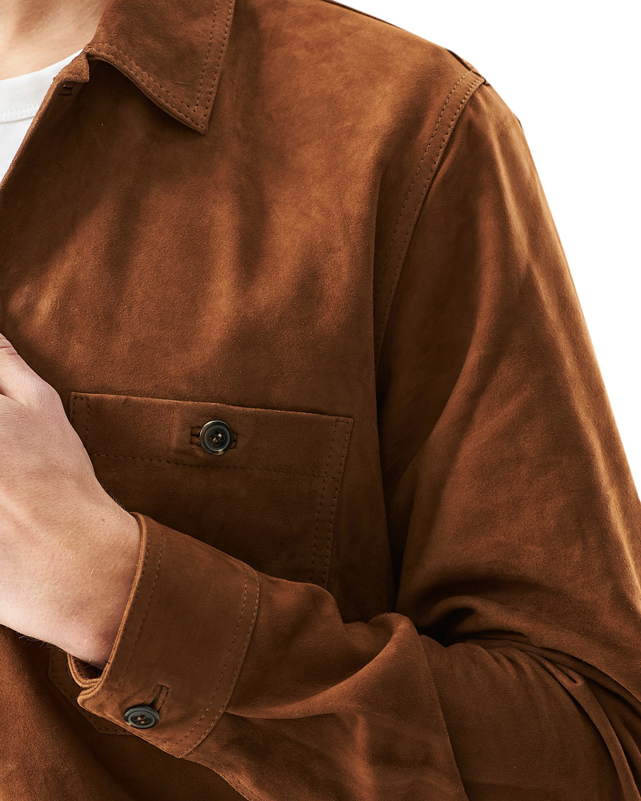 Herren | Hemden | Samsøe Samsøe | Samsøe & Samsøe Ruffo Suede Overshirt Emperador