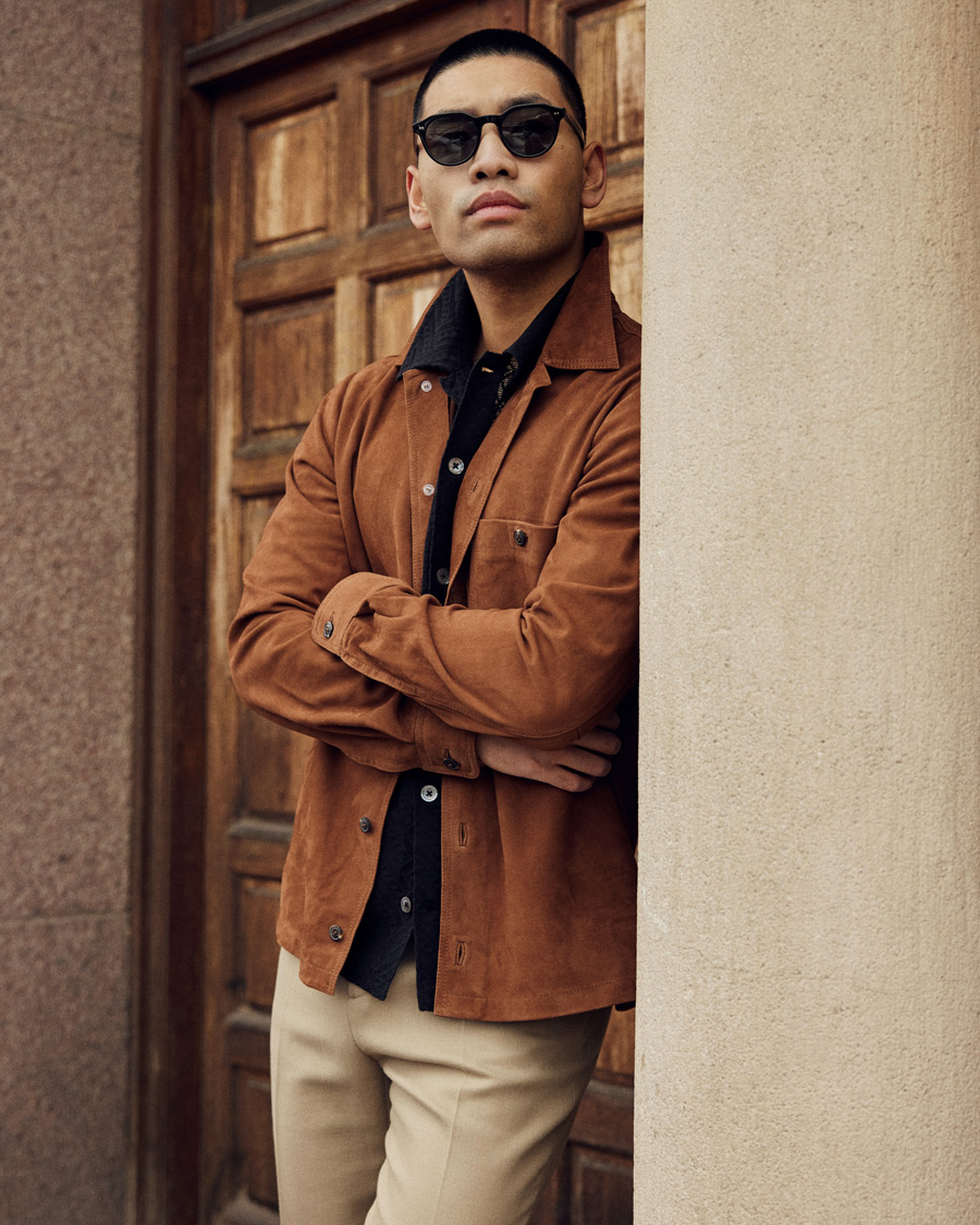 Herren | Hemden | Samsøe Samsøe | Samsøe & Samsøe Ruffo Suede Overshirt Emperador