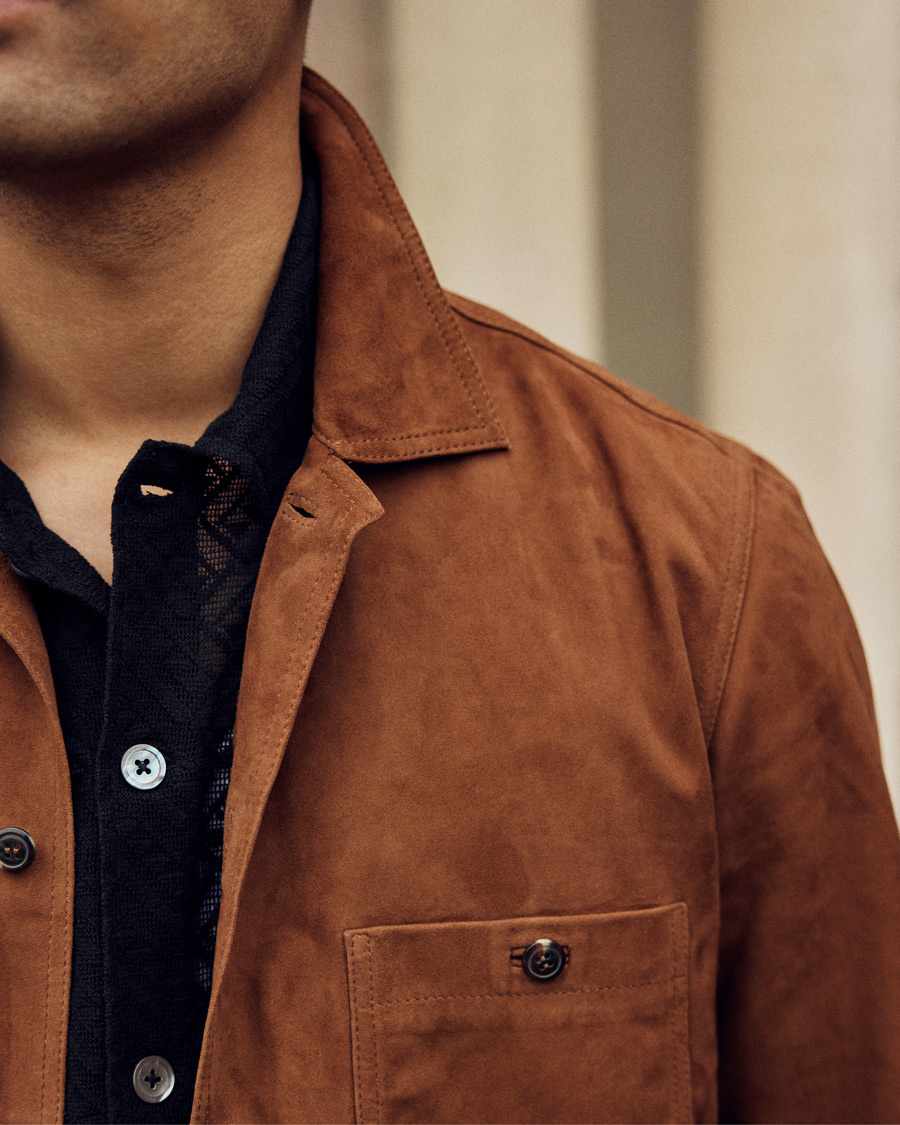 Herren | Hemden | Samsøe Samsøe | Samsøe & Samsøe Ruffo Suede Overshirt Emperador