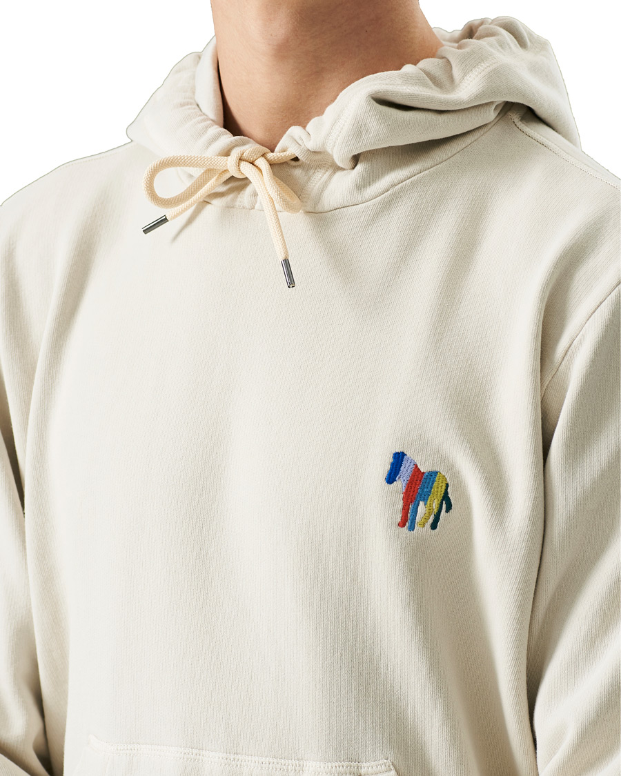 Herren | Pullover | PS Paul Smith | Embroidered Zebra Hoodie Off White