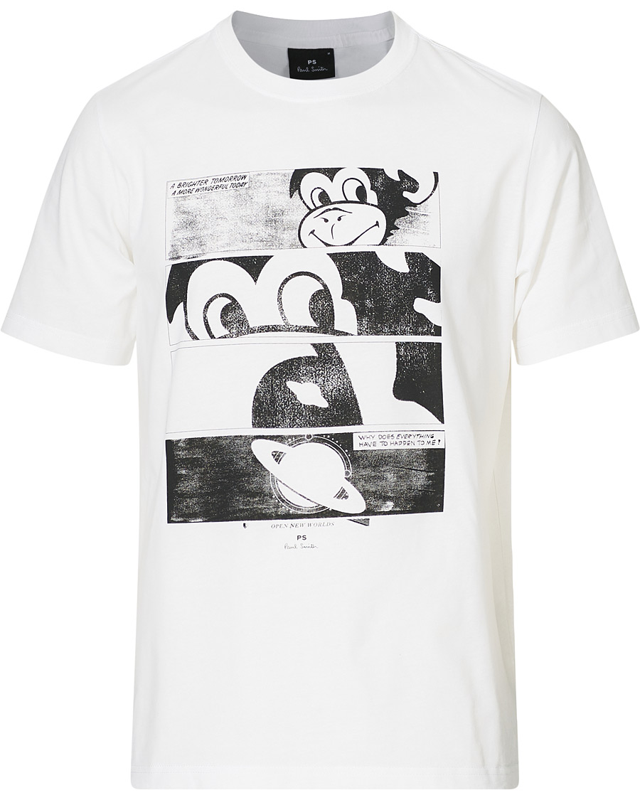 Herren | T-Shirts | PS Paul Smith | Monkey Regular Fit T-Shirt White