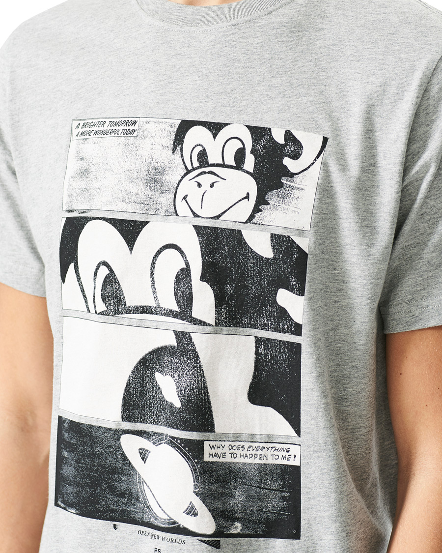 Herren | T-Shirts | PS Paul Smith | Monkey Regular Fit T-Shirt Grey