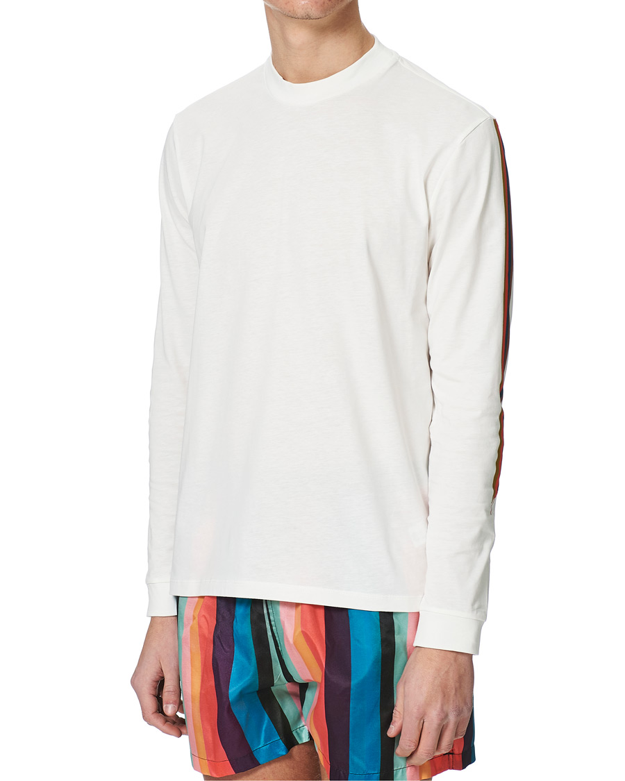 Herren | T-Shirts | Paul Smith | Artist Striped T-Shirt White