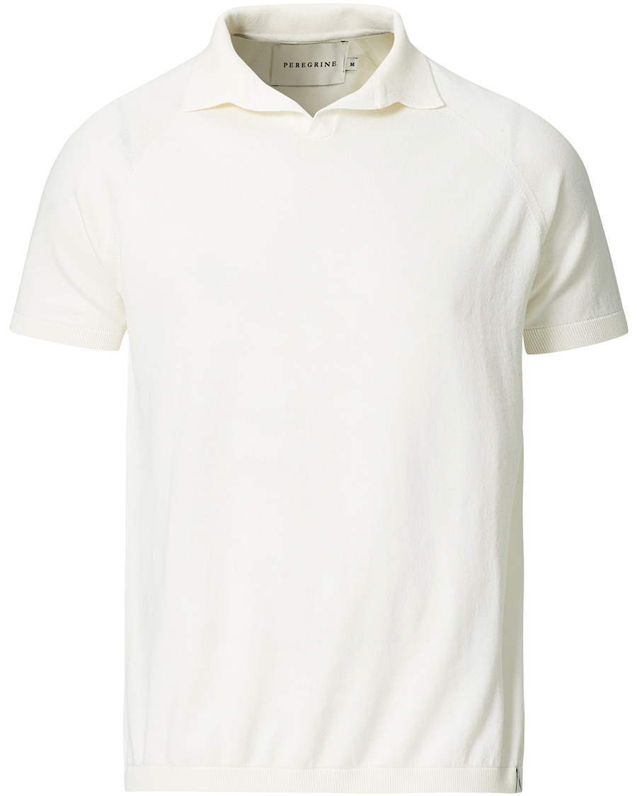 Herren | Poloshirts | Peregrine | Emery Knitted Cotton Polo White