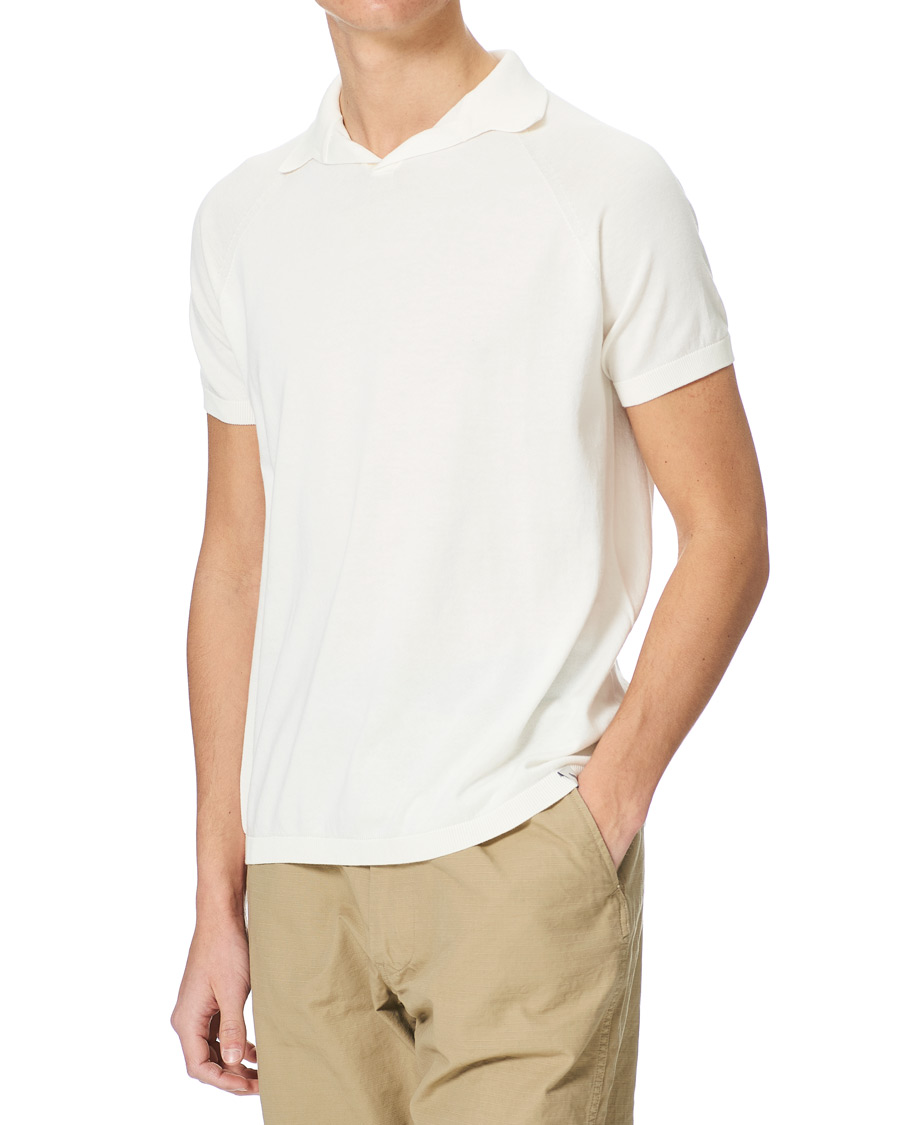 Herren | Poloshirts | Peregrine | Emery Knitted Cotton Polo White