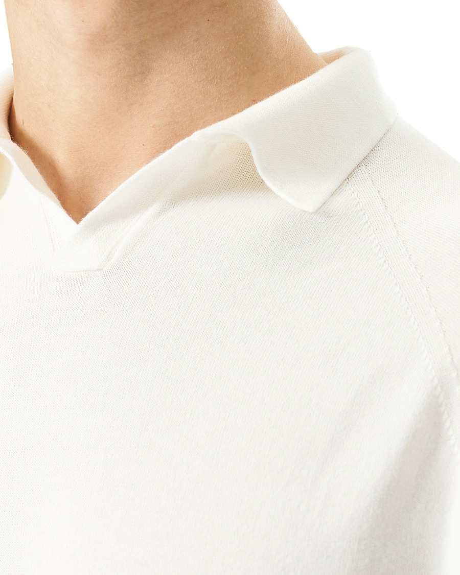 Herren | Poloshirts | Peregrine | Emery Knitted Cotton Polo White