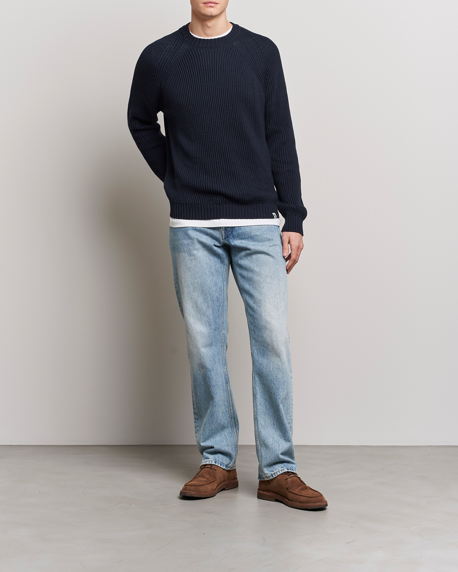 Herren | Pullover | Peregrine | Harry Organic Cotton Sweater Navy