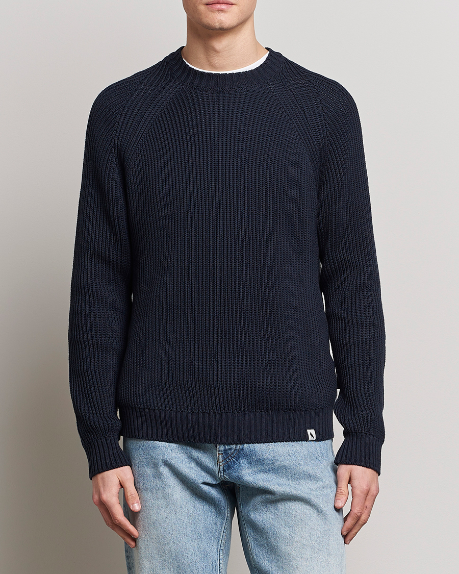 Herr |  | Peregrine | Harry Organic Cotton Sweater Navy