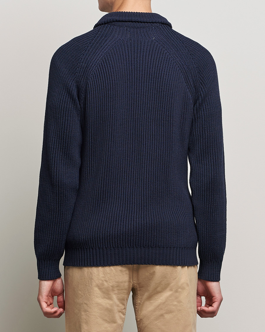 Herren | Pullover | Peregrine | Felix Quarter Zip Jumper Navy