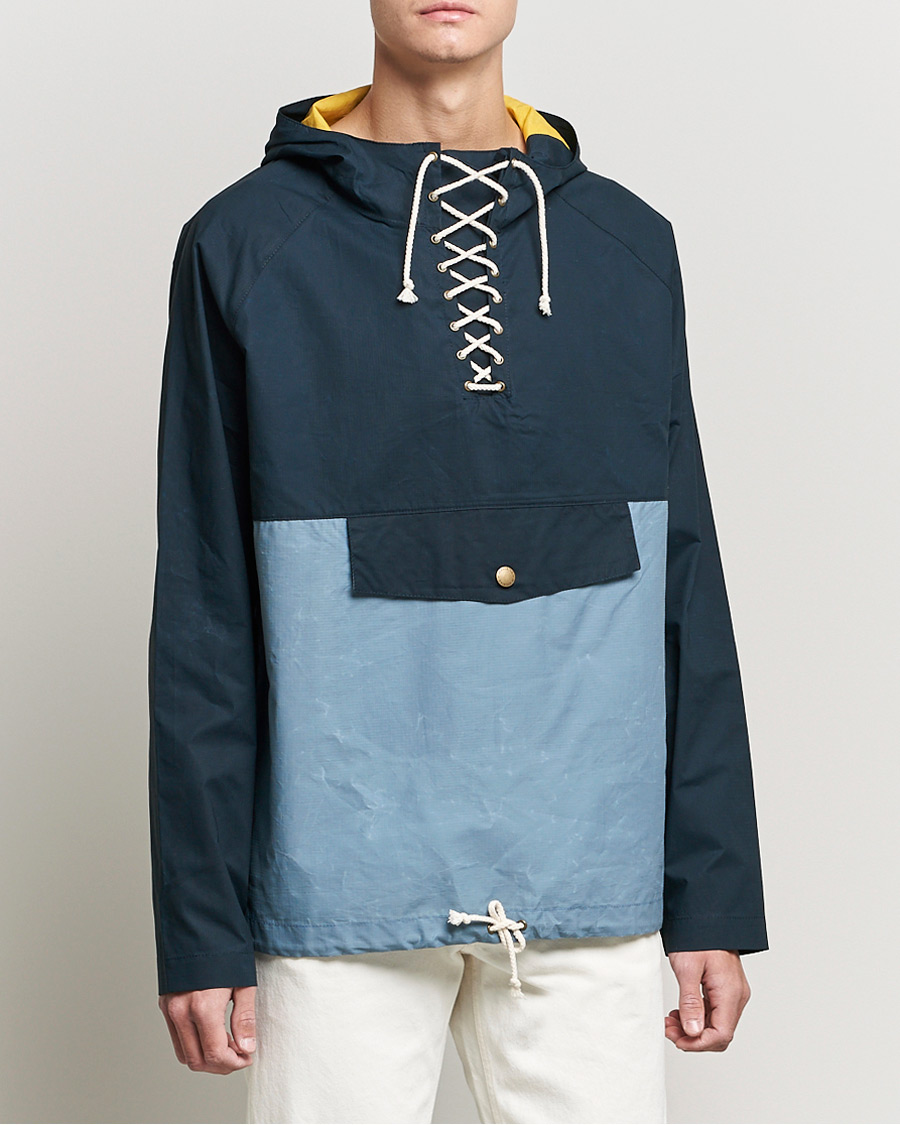 Herren | Jacken | Peregrine | Alpine Waxed Cotton Cagoule Jacket Seafoam