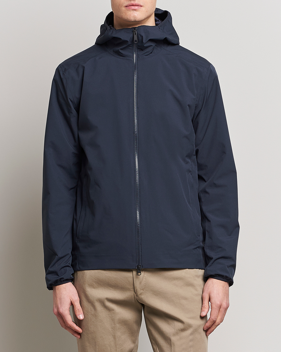 Herren |  | Scandinavian Edition | Hood Waterproof Jacket Midnight Blue