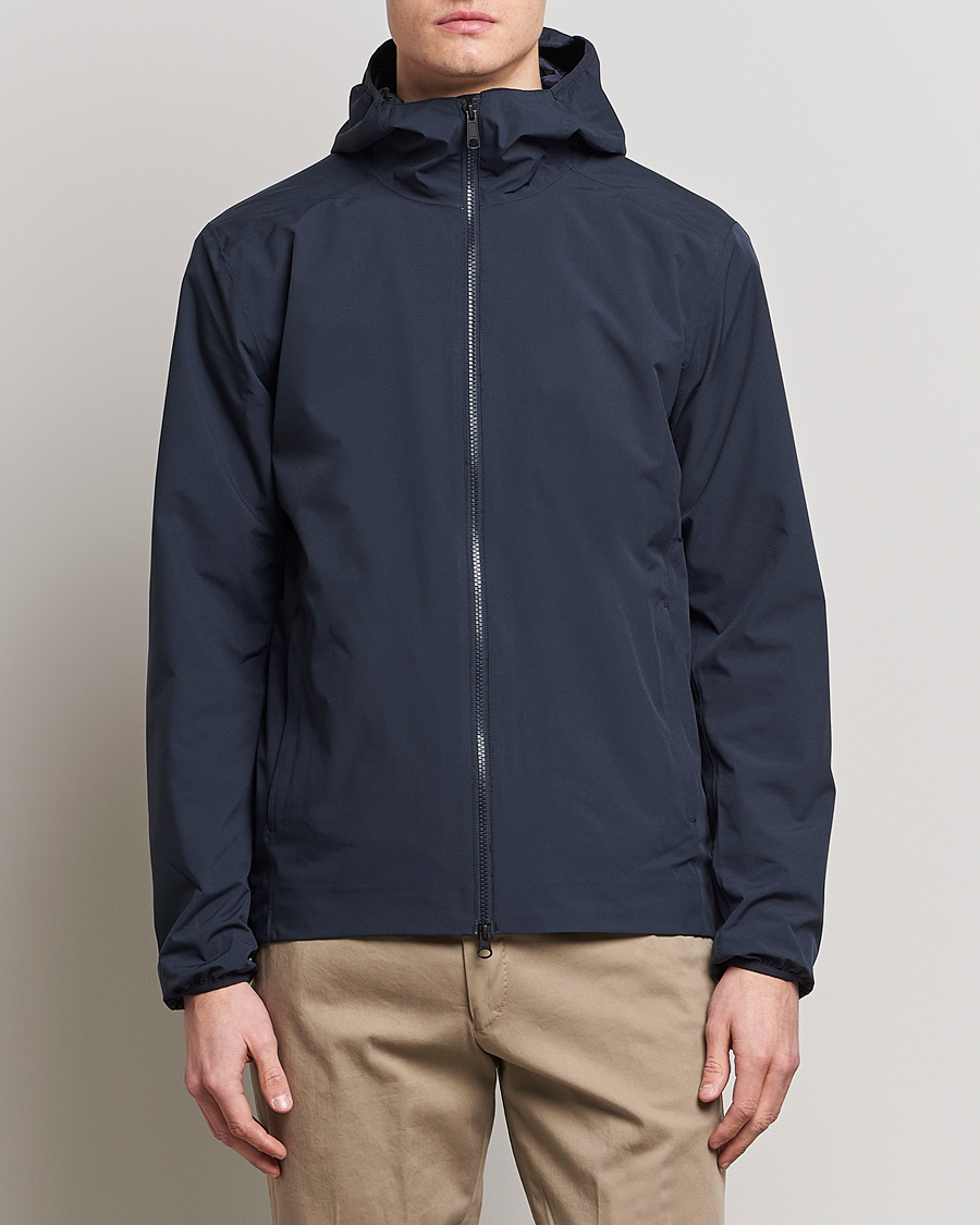 Herren | New Nordics | Scandinavian Edition | Hood Waterproof Jacket Midnight Blue