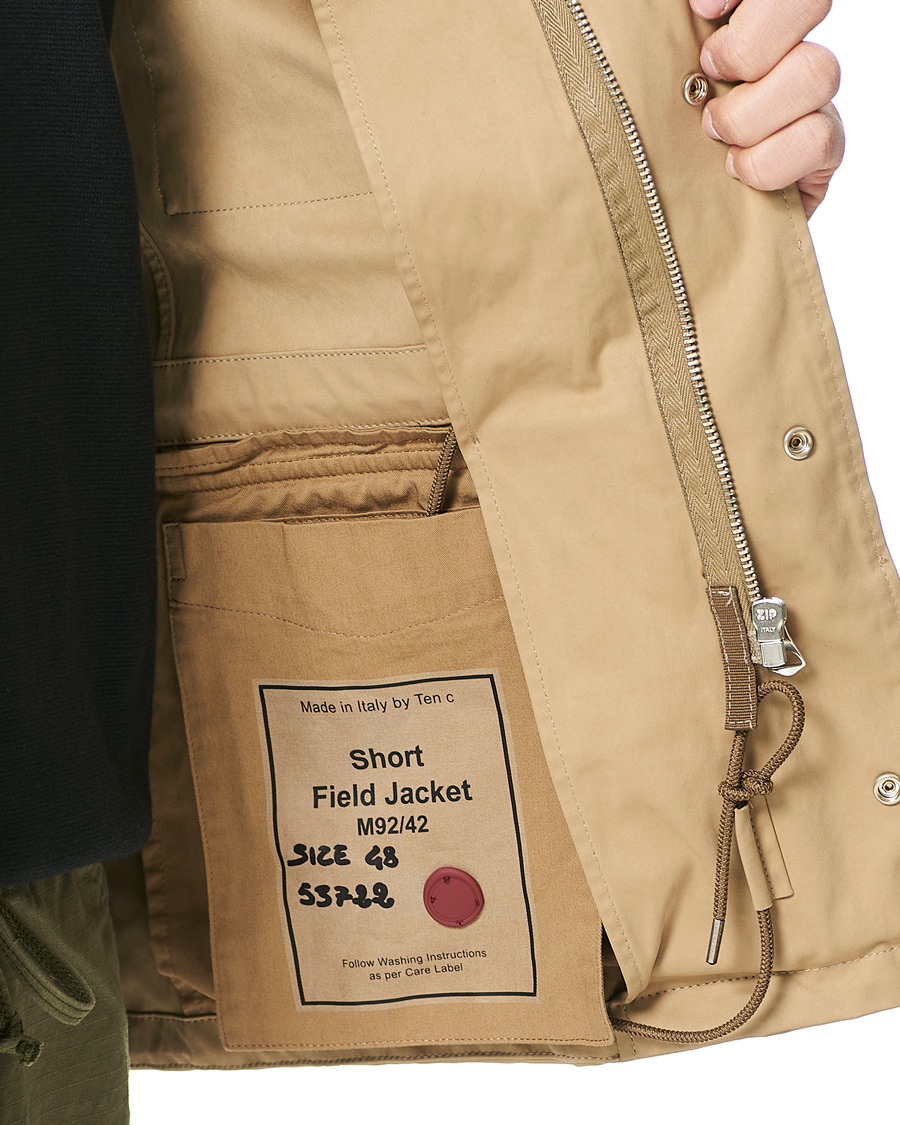 Herren | Jacken | Ten c | 9 oz Short Field Jacket Beige
