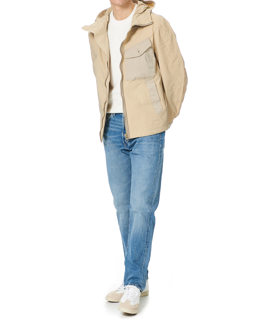 Herren | Jacken | Ten c | Garment Dyed Nylon Hood Jacket Beige