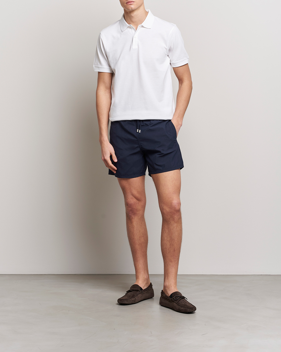 Herren | Badehosen | Vilebrequin | Moorea Swimshorts Bleu Marine