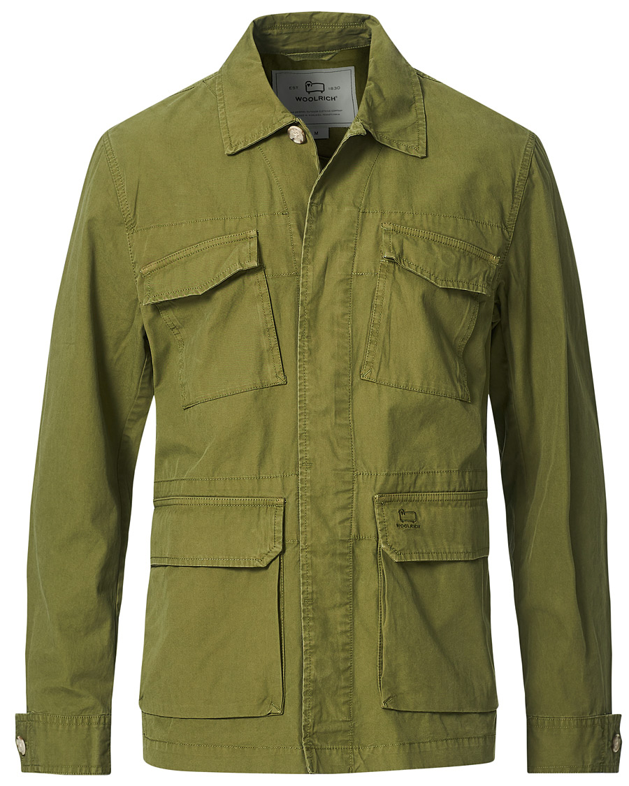 Herren | Hemden | Woolrich | Military Cotton Field Shirt Jacket Ivy Green