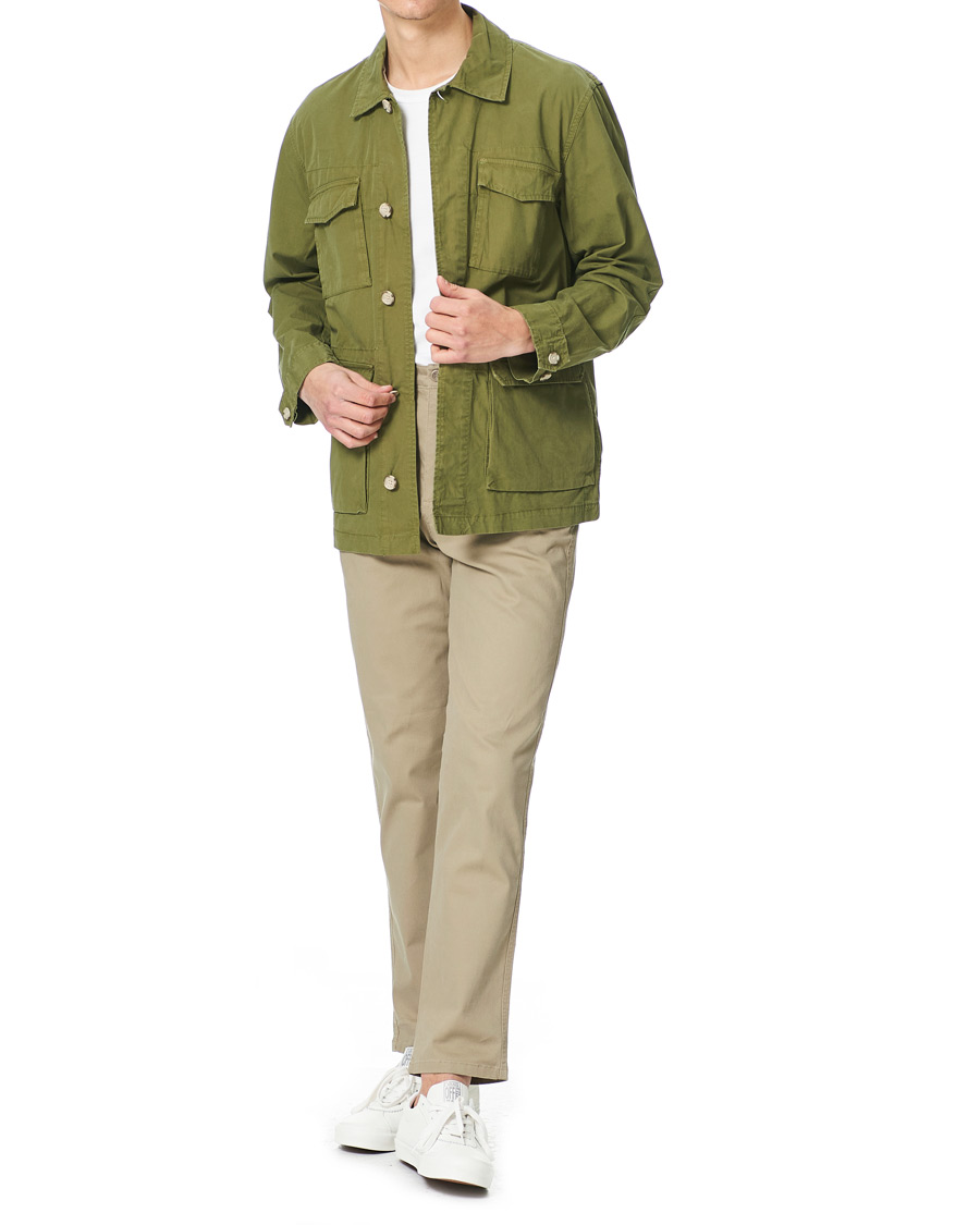Herren | Hemden | Woolrich | Military Cotton Field Shirt Jacket Ivy Green