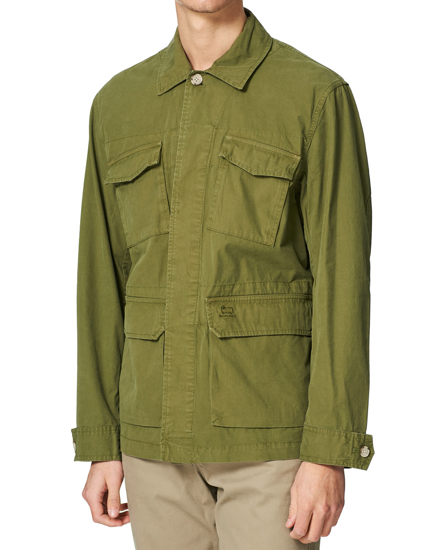 Herren | Hemden | Woolrich | Military Cotton Field Shirt Jacket Ivy Green
