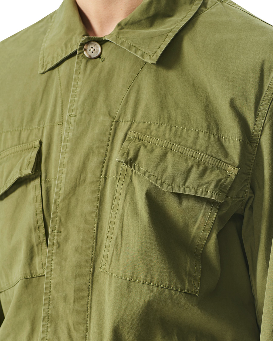 Herren | Hemden | Woolrich | Military Cotton Field Shirt Jacket Ivy Green