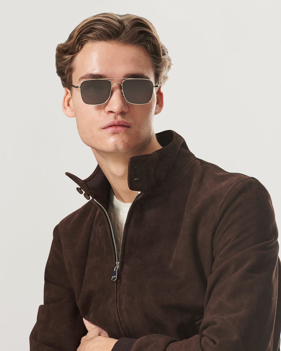 Herren | Brioni BR0101S Sunglasses Gold/Grey | Brioni | BR0101S Sunglasses Gold/Grey