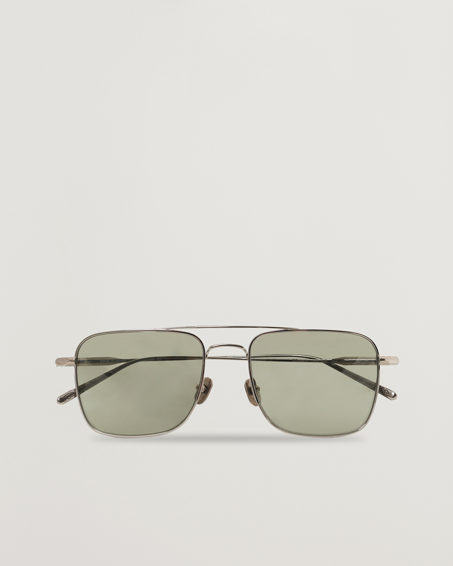 Herren | Brioni BR0101S Sunglasses Silver/Green | Brioni | BR0101S Sunglasses Silver/Green