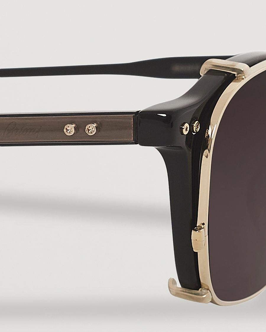 Herren | Brioni BR0097S Sunglasses Black/Grey | Brioni | BR0097S Sunglasses Black/Grey