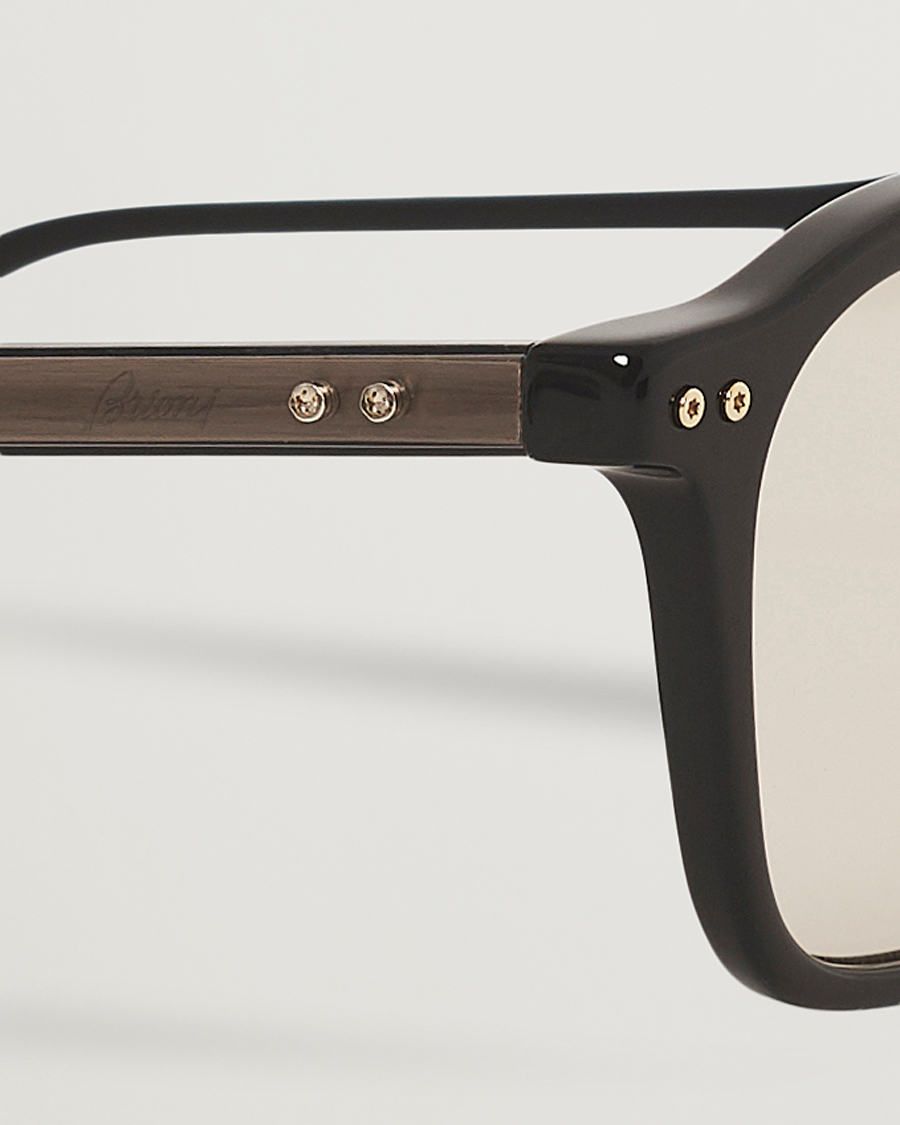 Herren | Brioni BR0097S Sunglasses Black/Grey | Brioni | BR0097S Sunglasses Black/Grey