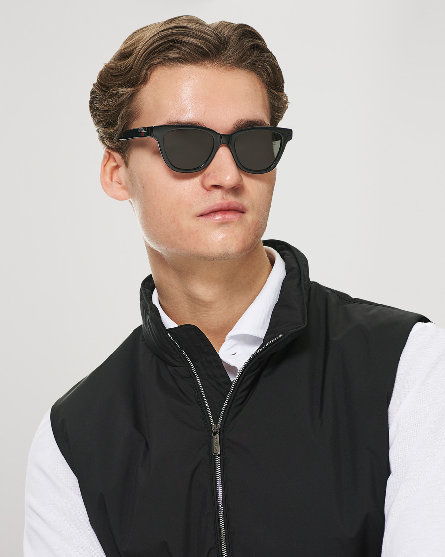 Herren | Gucci GG1116S Sunglasses Black/Grey | Gucci | GG1116S Sunglasses Black/Grey