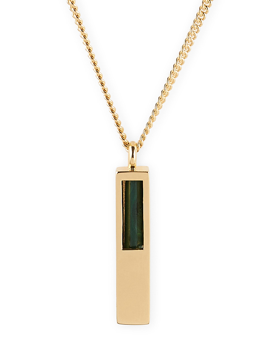 Herren | Tom Wood Cupe Pendant Malachite Gold | Tom Wood | Cupe Pendant Malachite Gold