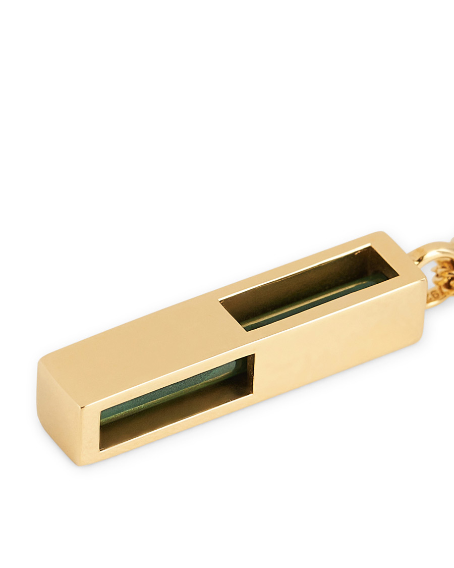 Herren | Tom Wood Cupe Pendant Malachite Gold | Tom Wood | Cupe Pendant Malachite Gold