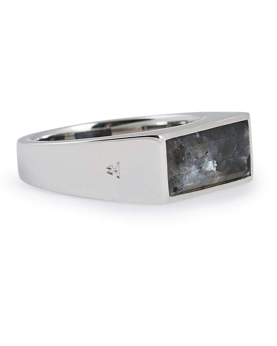 Herren | Tom Wood Peaky Ring Larvikite Silver | Tom Wood | Peaky Ring Larvikite Silver