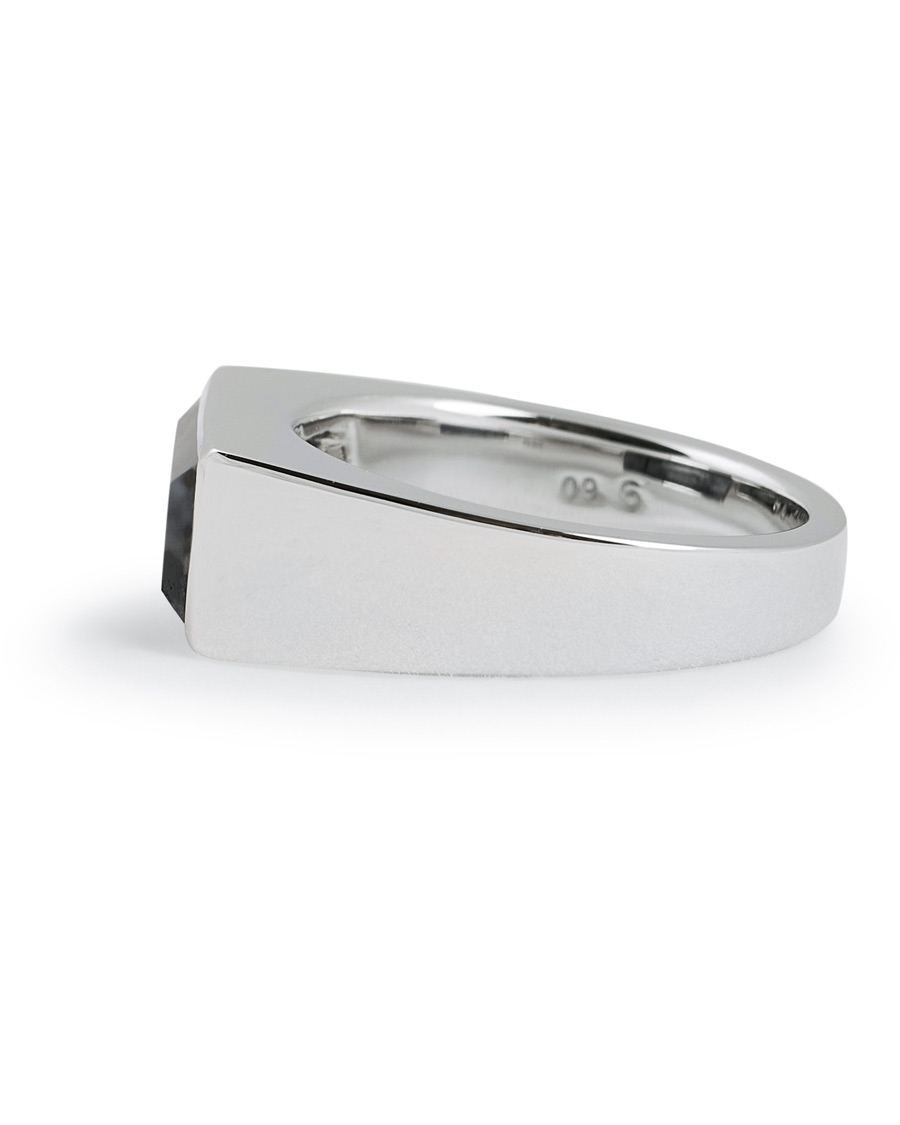 Herren | Tom Wood Peaky Ring Larvikite Silver | Tom Wood | Peaky Ring Larvikite Silver