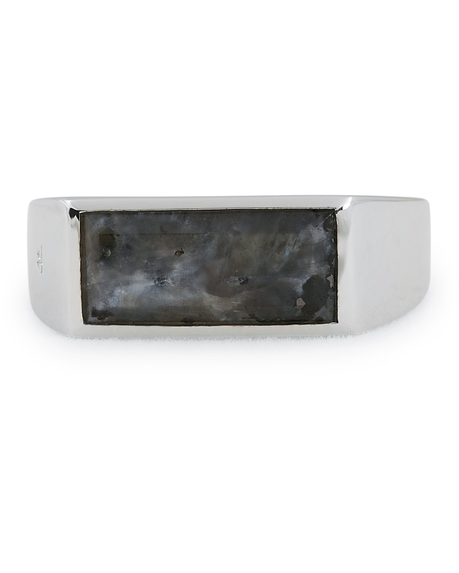 Herren | Tom Wood Peaky Ring Larvikite Silver | Tom Wood | Peaky Ring Larvikite Silver