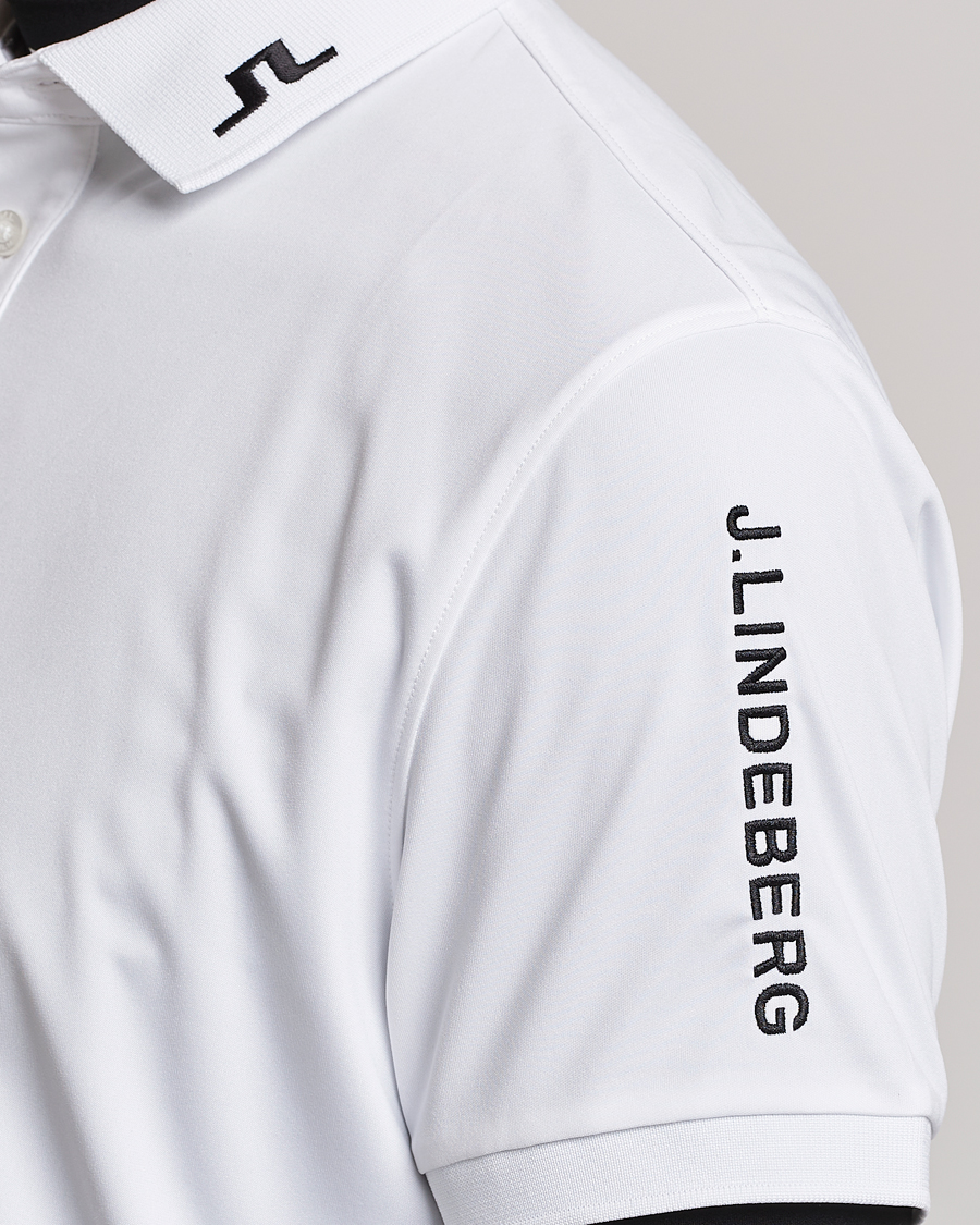 Herren | Poloshirt | J.Lindeberg | Regular Fit Tour Tech Stretch Polo White