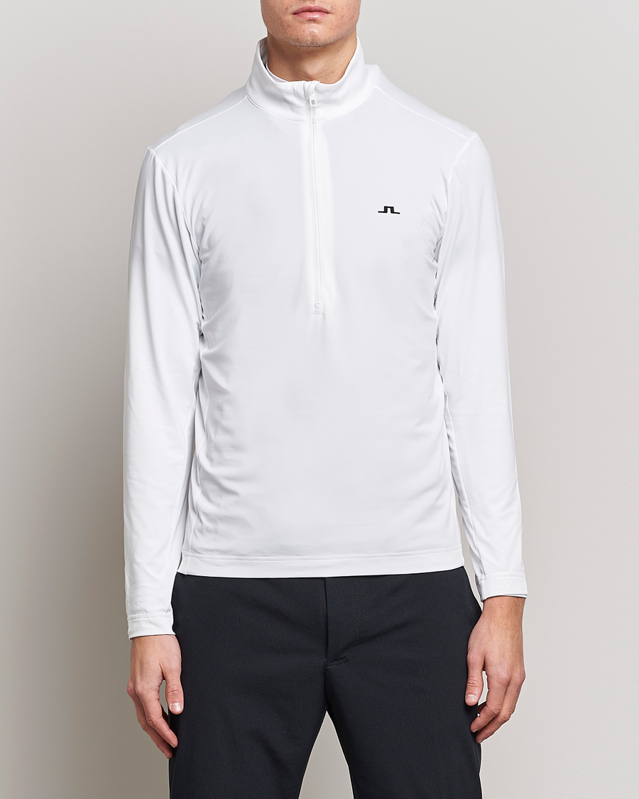 Men | Half-zip | J.Lindeberg | Luke Jersey Half Zip White