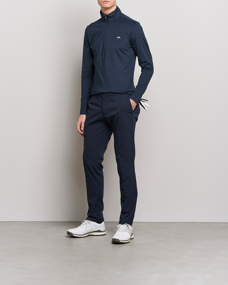 Herren | Pullover | J.Lindeberg | Luke Jersey Half Zip Navy