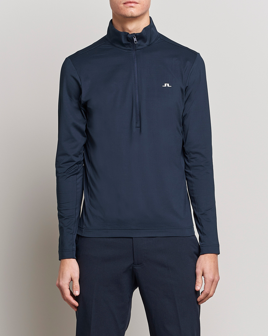 Herren | J.Lindeberg | J.Lindeberg | Luke Jersey Half Zip Navy