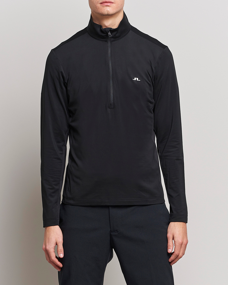 Men |  | J.Lindeberg | Luke Jersey Half Zip Black