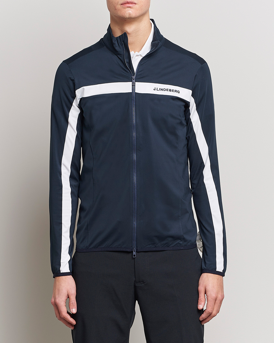 Herr | Full-zip | J.Lindeberg | Jarvis Mid Layer Jacket Navy