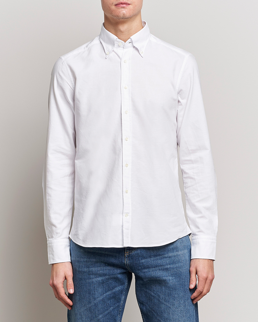 Herren |  | Stenströms | Slimline Oxford Shirt White