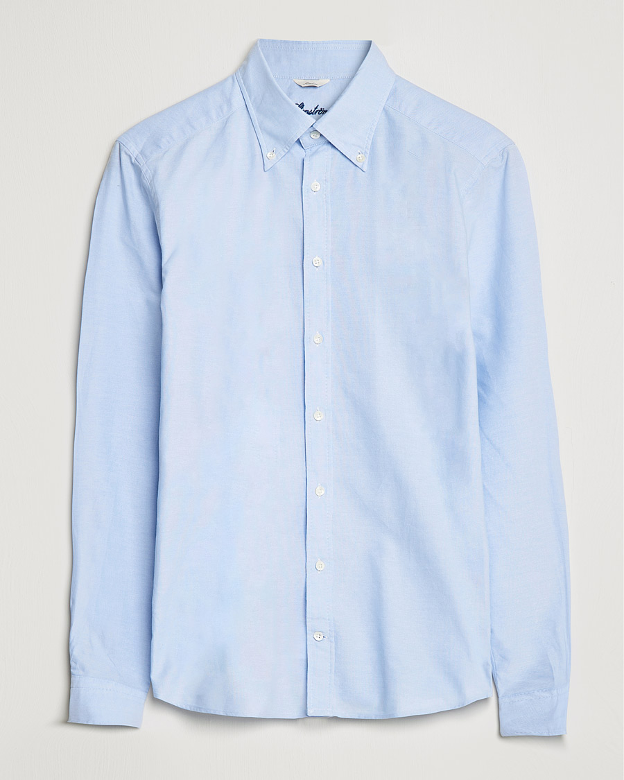 Herren | Hemden | Stenströms | Slimline Oxford Shirt Light Blue