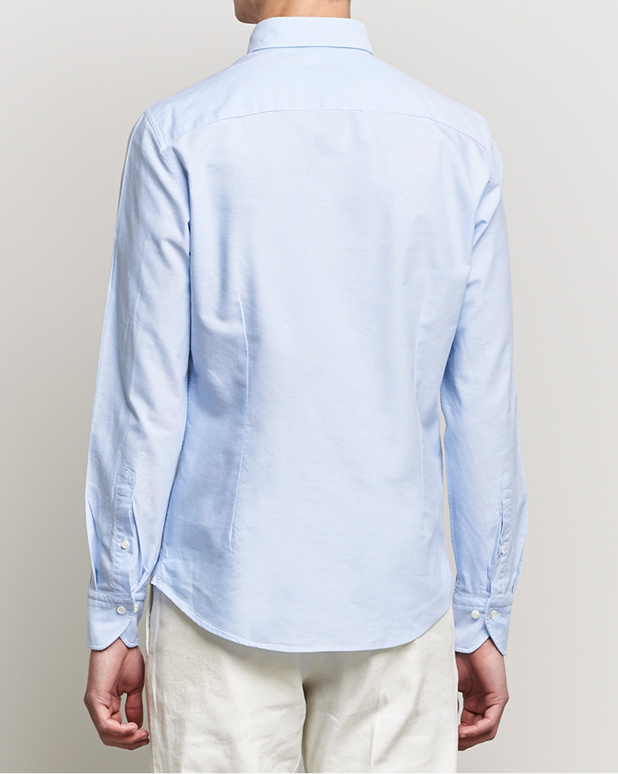 Herren | Hemden | Stenströms | Slimline Oxford Shirt Light Blue