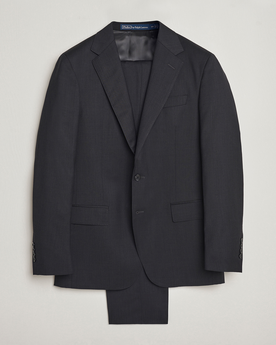 Herren | Polo Ralph Lauren Classic Wool Twill Suit Charcoal | Polo Ralph Lauren | Classic Wool Twill Suit Charcoal