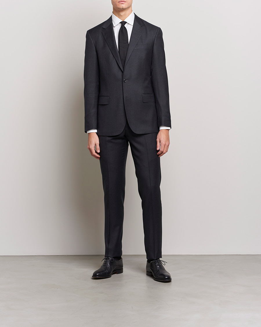 Herren | Polo Ralph Lauren Classic Wool Twill Suit Charcoal | Polo Ralph Lauren | Classic Wool Twill Suit Charcoal