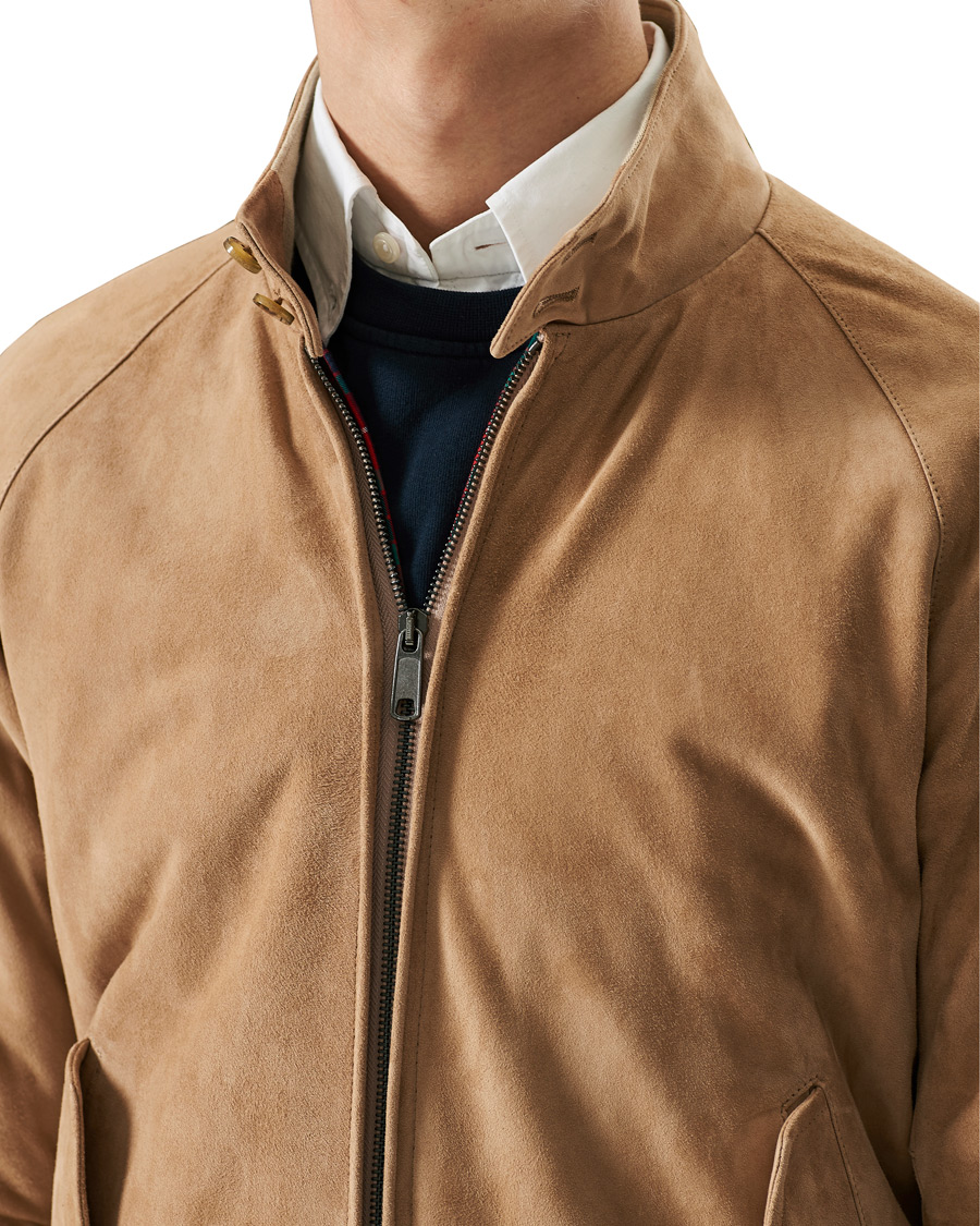 Herren | Jacken | Baracuta | G9 Suede Jacket Sand Stone