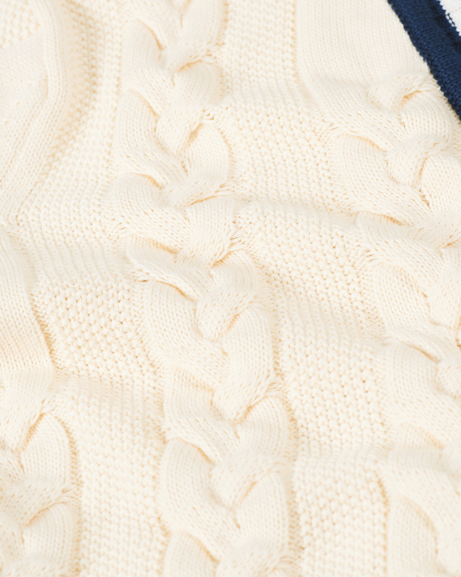Herren | Pullover | Baracuta | Cotton Cable Cardigan Off White